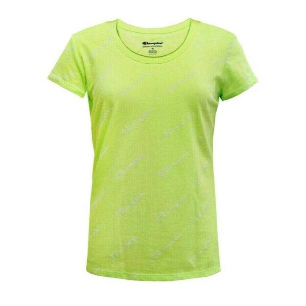 Champion Girl's Script Print Short Sleeve T-Shirt Chilled Mint Green